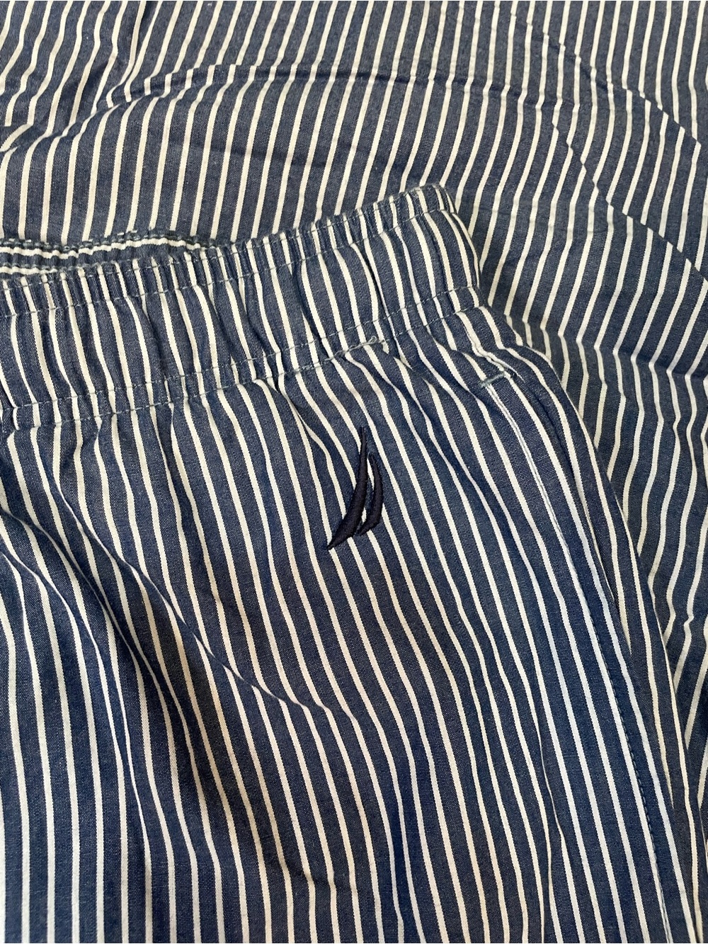 Nautica Navy and White Striped Men’s Pants